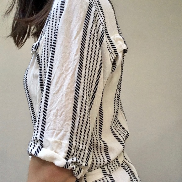 🌟 3 for $12 • TOPSHOP • rare• striped button down shirt dress - Picture 8 of 16